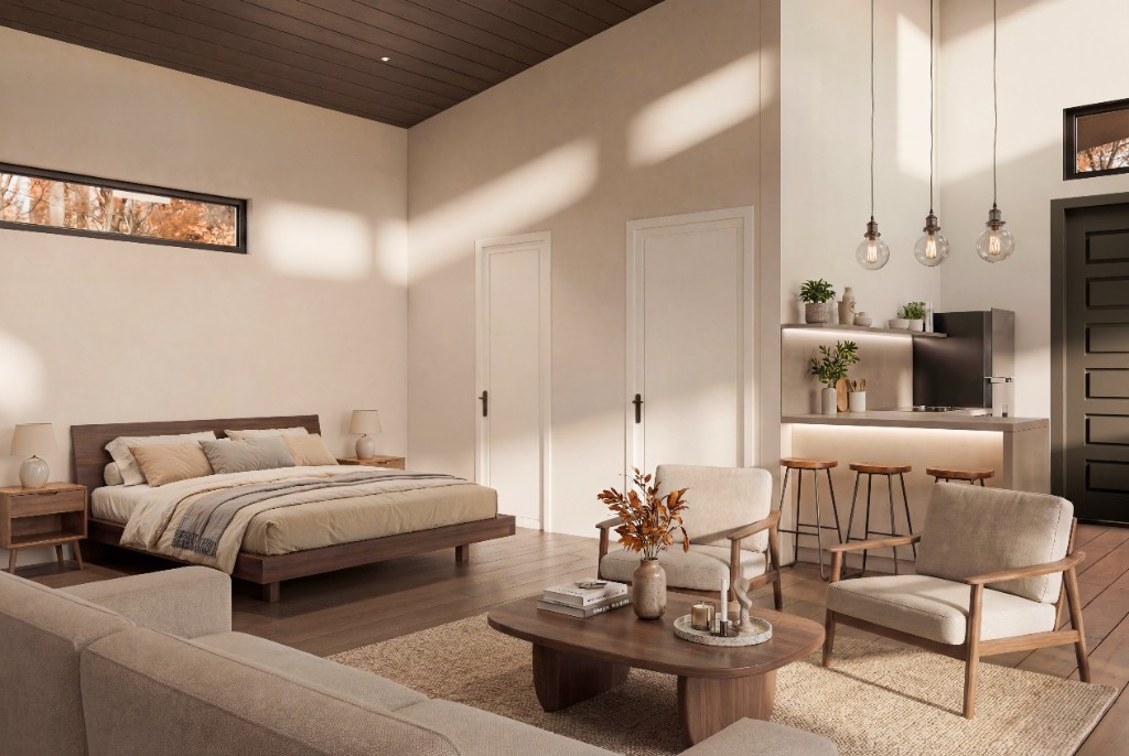 Cimarron interior bedroom rendering
