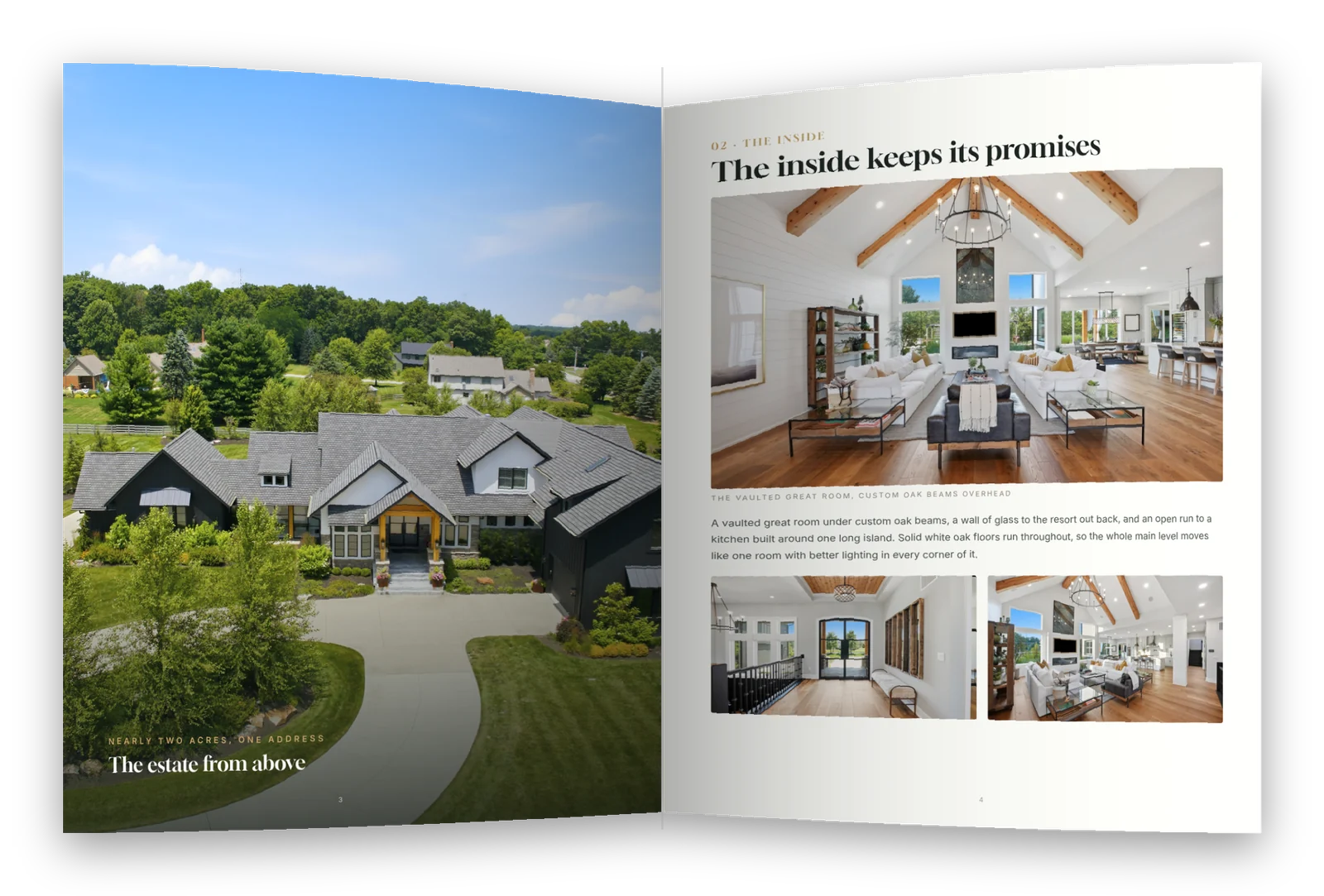 The 10122 Concord listing book, open to an interior spread