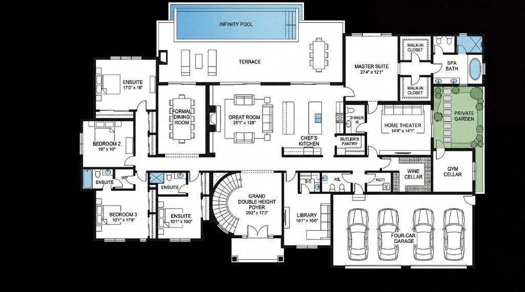 2D schematic floorplan sample