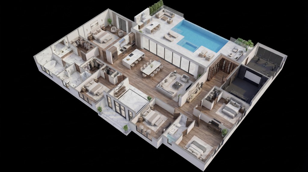 3D floorplan sample