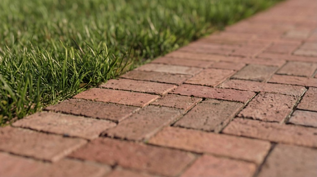 Brick paver pathway detail rendering