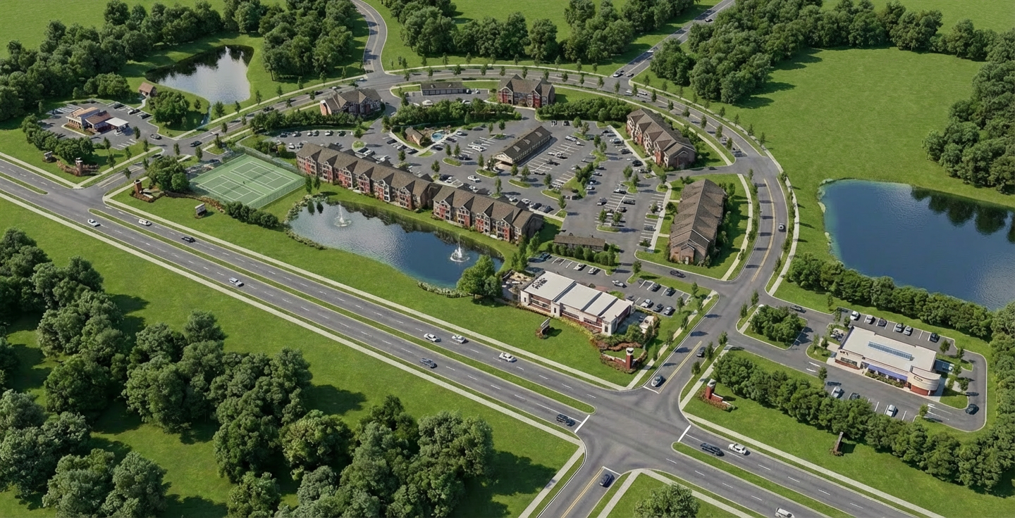 Residential CGI rendering