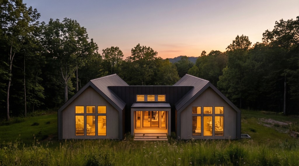 Commercial retail center rendering